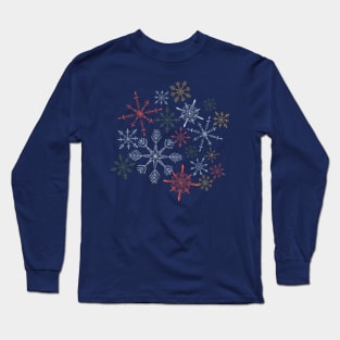 Christmas Snowflakes Long Sleeve T-Shirt